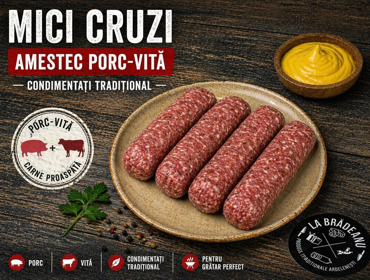 Mici cruzi - Amestez porc-vită (6 bucăți)